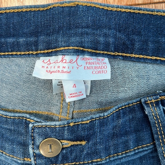 Isabel Maternity Skinny Cropped Jeans - Picture 3 of 4